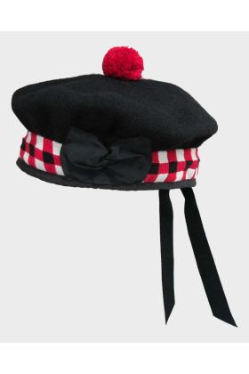 Chapeau écossais rouge et blanc | Kilt Écossais