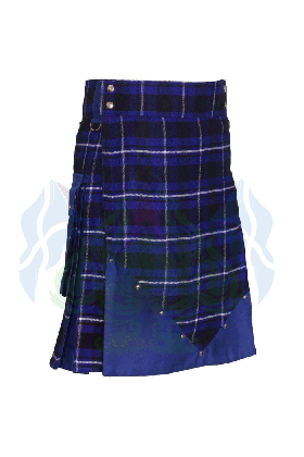 Kilt hybride haut de gamme en tartan et coton pour hommes| Kilt Écossais