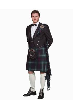 Unique Prince Charlie Men Full Kilt Outfit -  